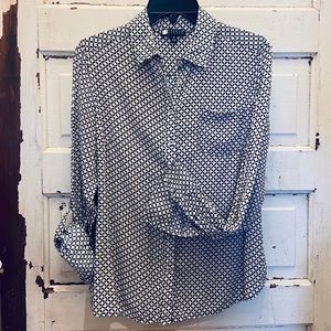 Carole Little L/S Geometric Print Blouse